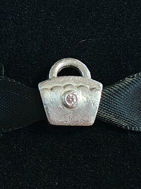 Authentic Pandora Purse with Pink CZ Charm – 790309PCZ Sterling Silver (Retired)
